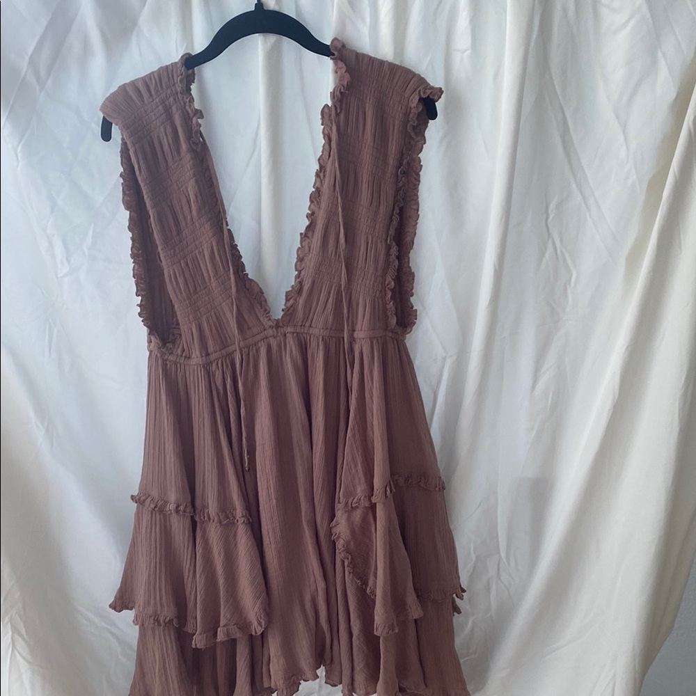 Free People Antoinette Mini Dress - Coyote - Picture 4 of 5